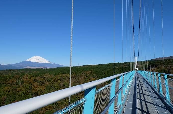 三島スカイウォークと富士山