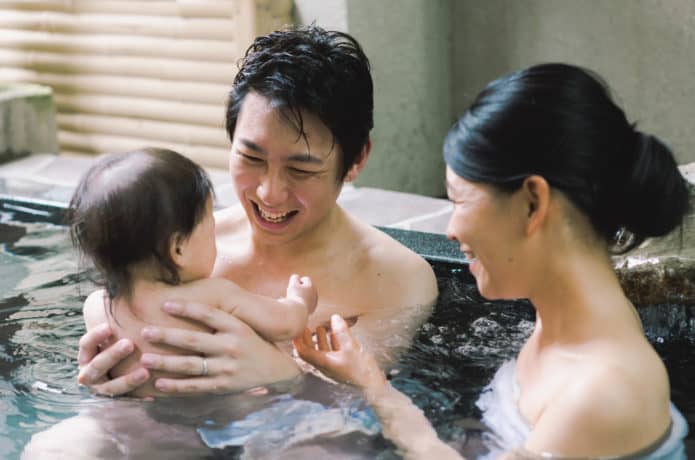 家族で貸切風呂の画像