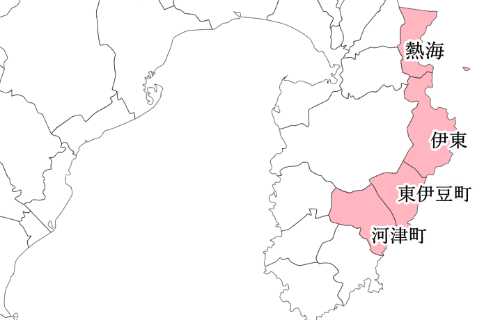 東伊豆エリア　地図