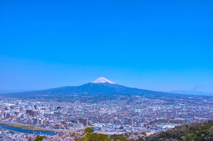 香貫山からみる　富士山