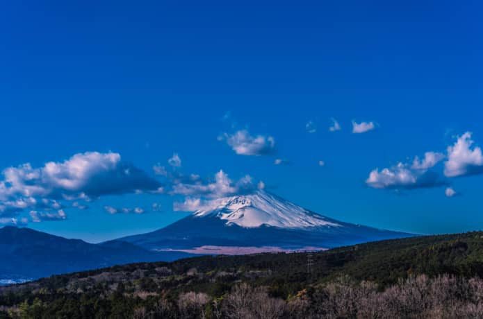 三島スカイウォークから見る富士山