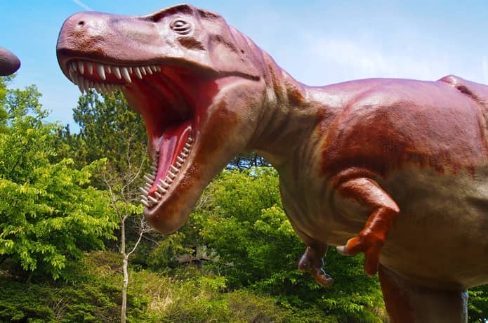 小室山　恐竜広場のティラノサウルス